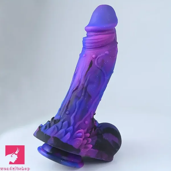 10.23in Starry Sky Big Prostate Dildo With Suction Cup Dragon Anal Plug