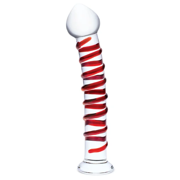 10 Inch Mr. Swirly Dildo – Red/clear
