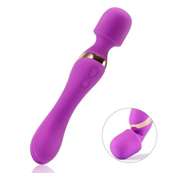 10 Speeds Double Head Mini Wireless Wand Massager