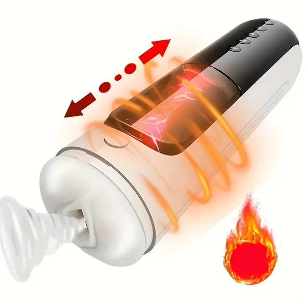 10 Thrusting Vibrating Suction Heating Male Automatic Stroker