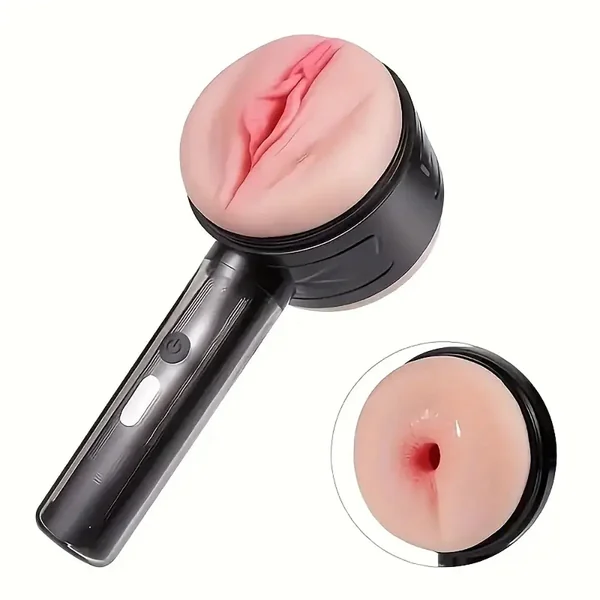 10 Vibration Anal and Vaginal 2 in 1 Handheld Automatic Masturbator