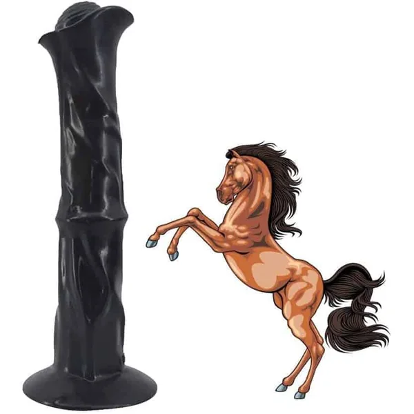 12.6 INCH LONG REALISTIC HORSE SUCTION CUP DILDO