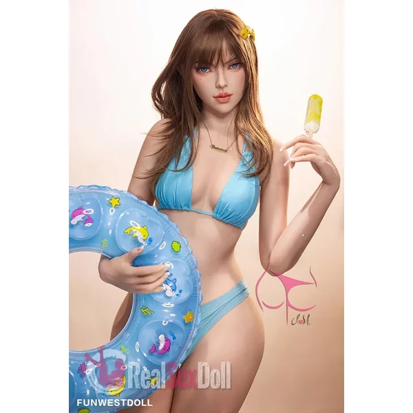 157cm / 5ft2 C-cup Skinny Sex Doll With Blue Bikini Tammy