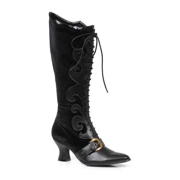 253-FAIN Costume Boot | Black Velvet