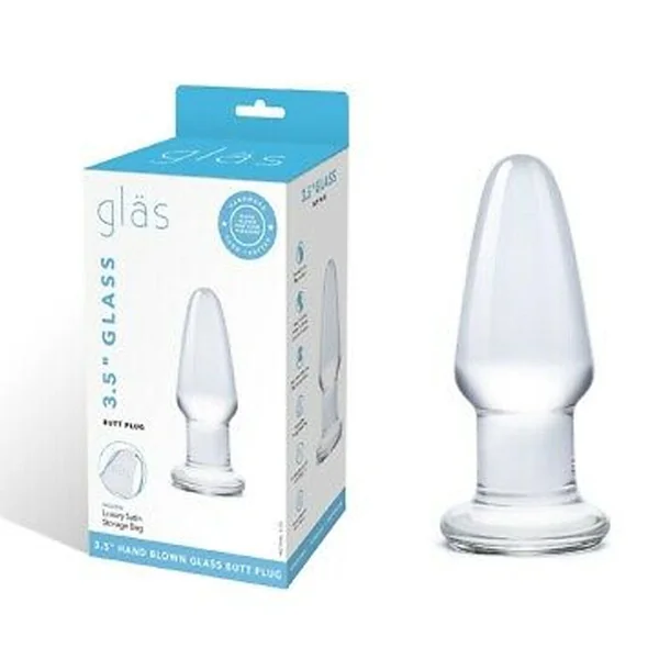 3.5 Inch Glass Butt Plug