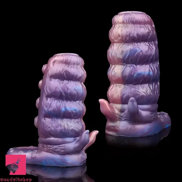 4.92in Realistic Tentacle Cock Soft Adult Real Dildo Sleeve With Penis Ring