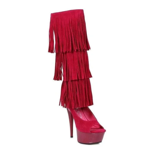 609-HOPI Platform Boot | Fuchsia Velvet