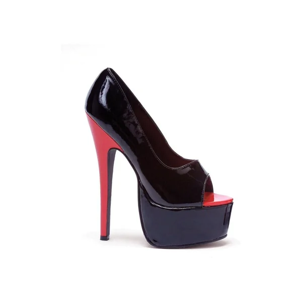 652-BONNIE Stripper Pump | Black Patent