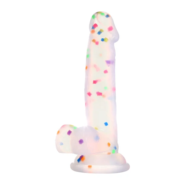 6.5 Inch Rainbow Silicone Dildo with Powerful Suction Cup