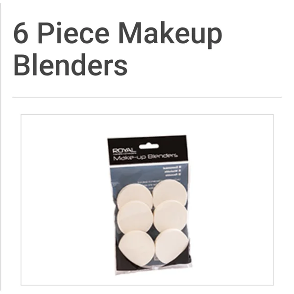 6-Piece Makeup Blenders ( BRUSH COSMETICS )