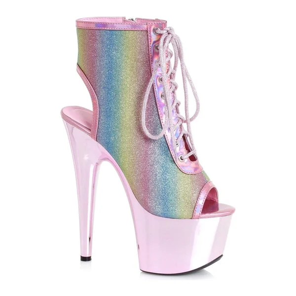 709-CLARA Platform Sandal | Pink Patent