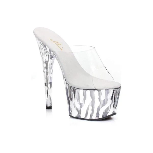 709-RUGGED Platform Slide | White Patent