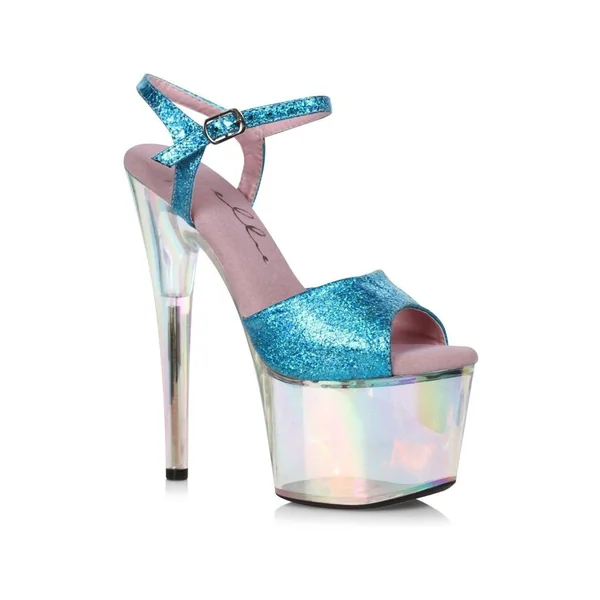 709-ZABRINA Sandal | Blue Faux Leather