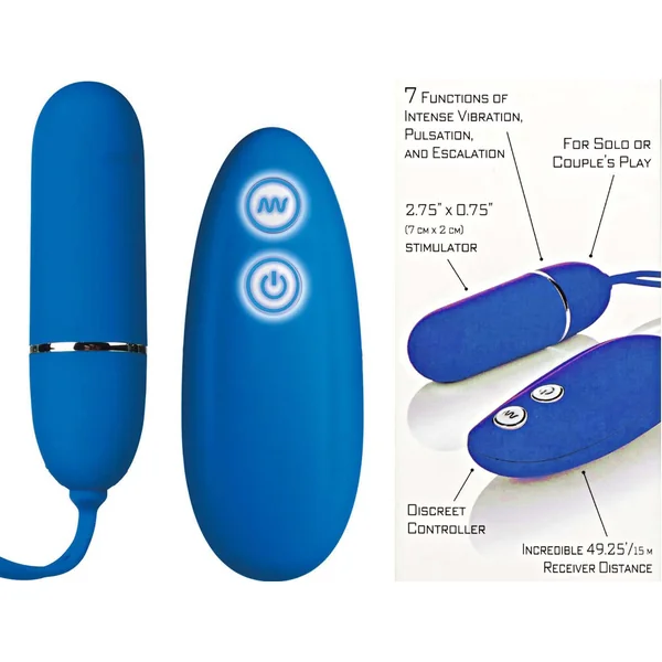 7 Function Lovers Bullet Vibrator With Remote Control