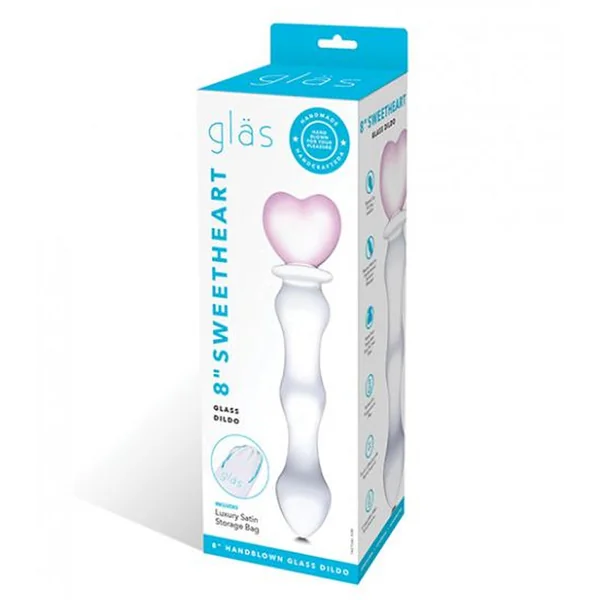 8 Inch Sweetheart Glass Dildo