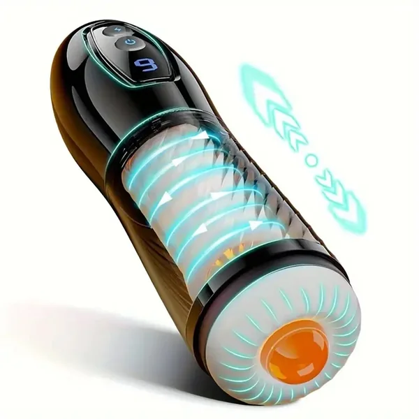 9 Telescopic Rotating Modes Automatic Masturbator For Penis Stroker
