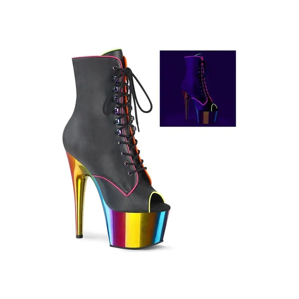 ADORE-1021RC-02 Ankle Boot | Black Faux Leather