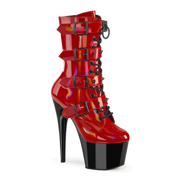 ADORE-1046TT Red Patent Ankle Boot