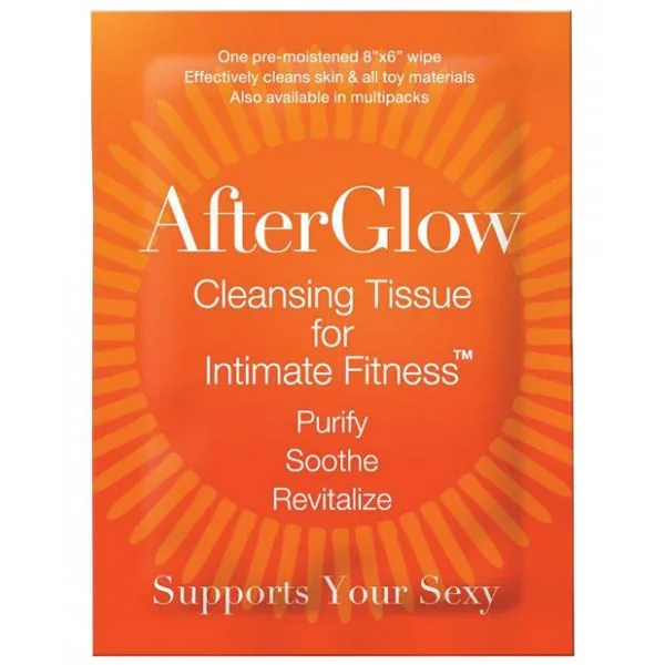 Afterglow Cleansing Tissues for Intimate Fitness - Singles 50/bag