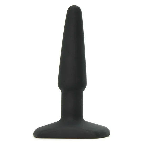 All About Anal Seamless Silicone 4 Inch Butt Plug in Black