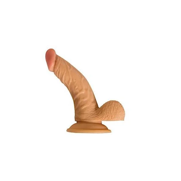 All American Whopper With Balls 6.5 Inches Dildo Beige