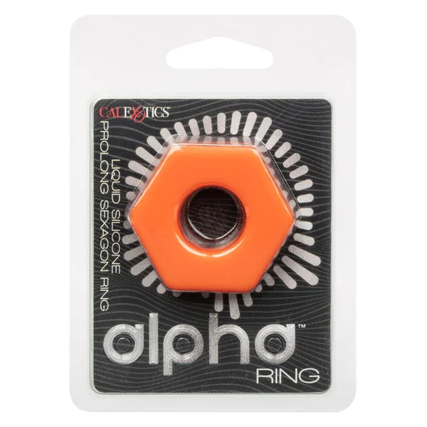 Alpha Liquid Prolong Sexagon Ring (Orange)