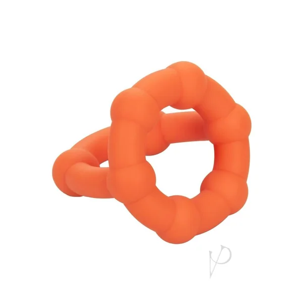 Alpha Liquid Silicone All-Star Non-Vibrating Penis Ring Orange
