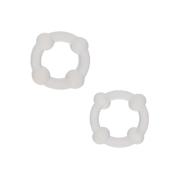 Alpha Liquid Silicone Double Stacker Rings – Clear