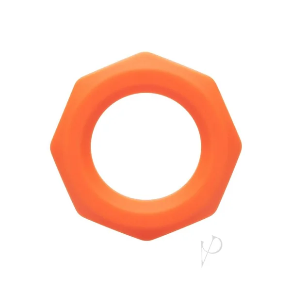Alpha Liquid Silicone Non-Vibrating Penis Ring Orange