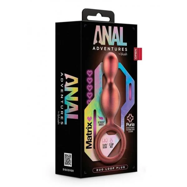 Anal Adv Matrix Duo Loop Plug Copper