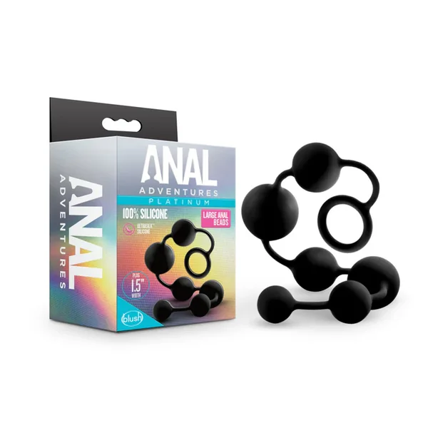 Anal Adventures Platinum Large Anal Beads