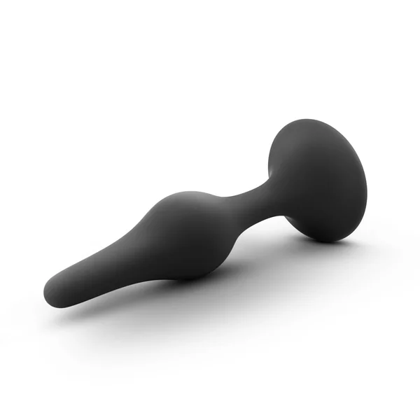 Anal Adventures Platinum Silicone Beginner Small Anal Plug Black