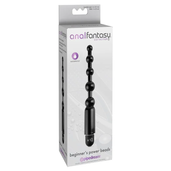 Anal Fantasy - Collection Beginner`s Power Beads Waterproof - Black