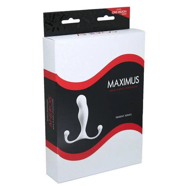 Aneros Maximus Male G Spot Stimulator Trident Series White