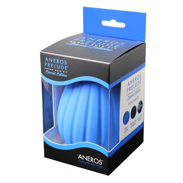 Aneros Prelude Enema Bulb Kit Blue Limited Edition