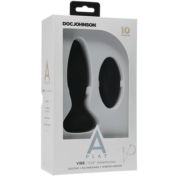A-Play Adventurous Anal Plug with Remote Control - Black