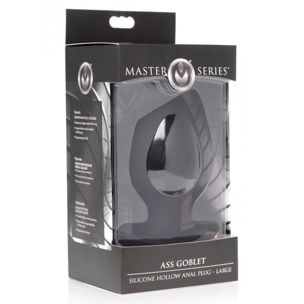 Ass Goblet Silicone Hollow Anal Plug-Large