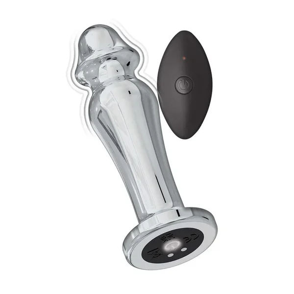Ass-Sation Remote Control Rechargeable Vibrating Metal Anal Lover