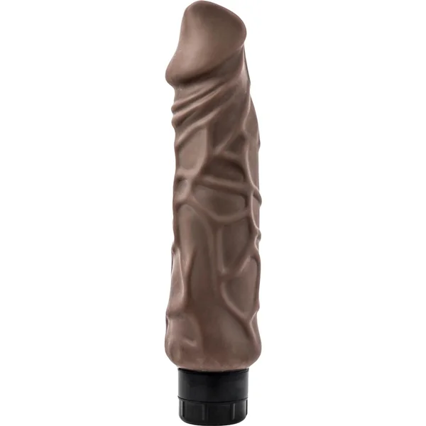 Au Naturel Home Wrecker Vibrating Dildo 9.5in – Chocolate