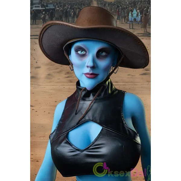 Audrey 170cm/5.58ft DollsCastle Doll #A12 Cosplay TPE Mysterious Cowgirl Doll Fantasy Skinny Blue Skin Love Doll