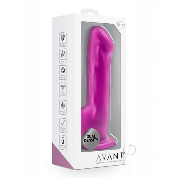 Avant D7 Ergo Violet Suction Cup Dildo
