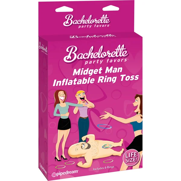 Bachelorette Midget Man Inflatable Ring Toss