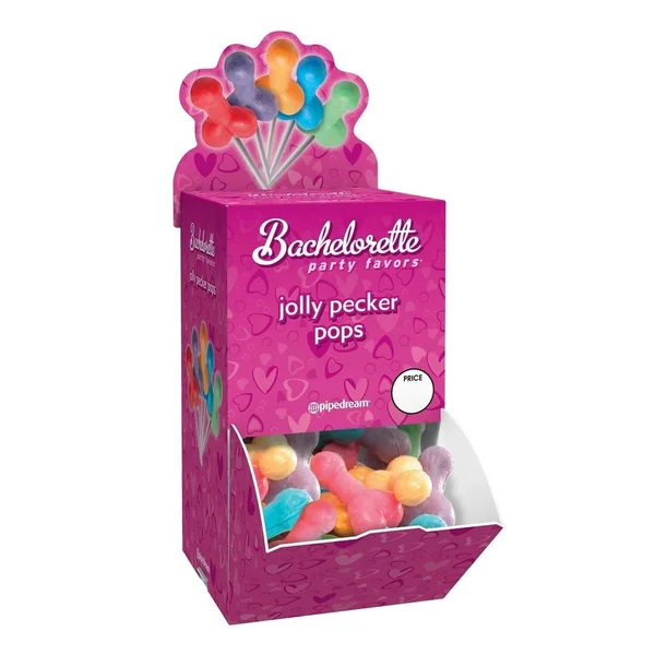 Bachelorette Party Favors Jolly Pecker Pops Assorted Flavors 50 Each Per Bowl