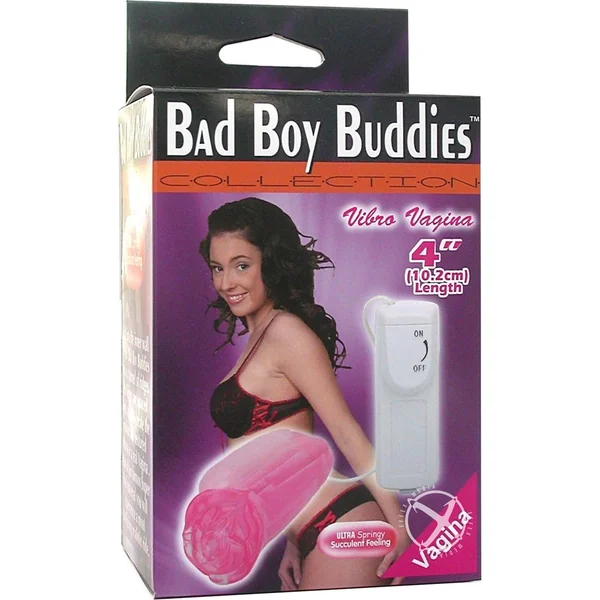 Bad Boy Buddies Vibrating 4 Pink Vagina Pussy Masturbation Sleeve