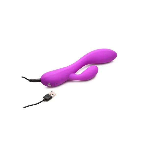Bang! 10X Flexible Rechargeable Silicone Rabbit – Purple