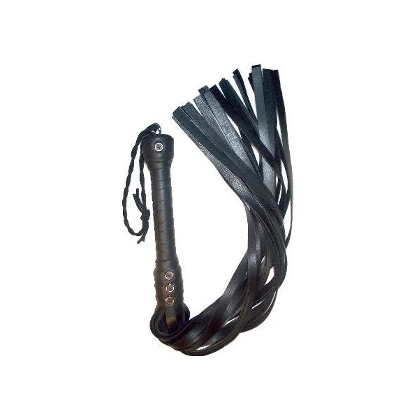 Bare Leatherworks - Full ThudStinger Flogger - Cow/Rubber (Black)
