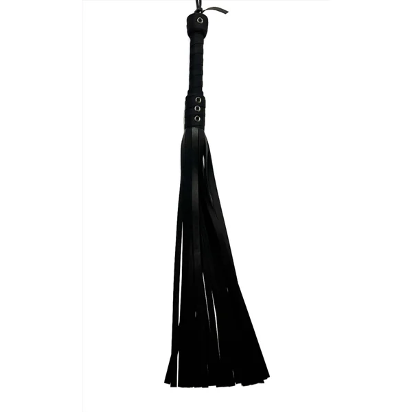 Bare Leatherworks - Full Vegan Flogger - Rubber (Black)
