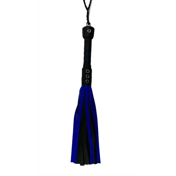Bare Leatherworks - Handy Cow Flogger (Black/Blue)