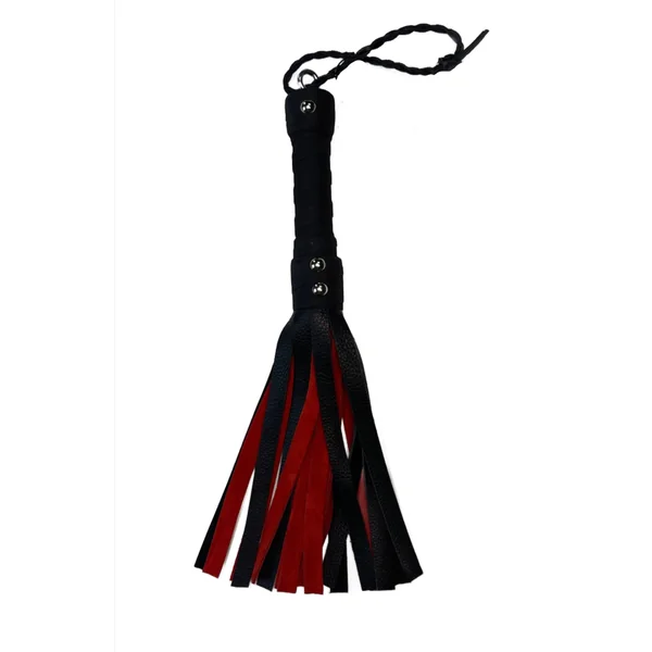 Bare Leatherworks - Handy Cow Flogger (Black/Red)