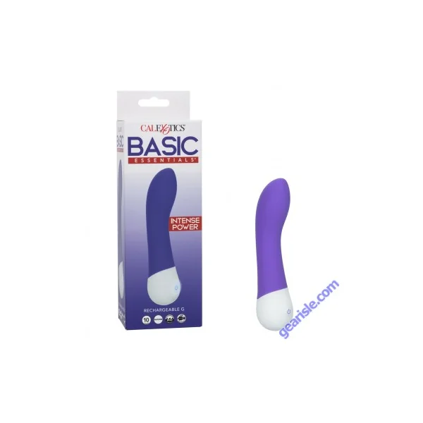 Basic Essentials Curved Rechargeable G Massager